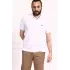 Erkek Regular Fit Pamuklu Polo Yaka Tişört Beyaz