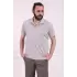 Erkek Regular Fit Pamuklu Polo Yaka Tişört Gri