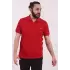 Erkek Regular Fit Pamuklu Polo Yaka Tişört Kırmızı
