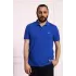 Erkek Regular Fit Pamuklu Polo Yaka Tişört Mavi