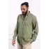 Erkek Regular Fit Yazlık Keten Gömlek Haki