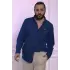 Erkek Regular Fit Yazlık Keten Gömlek Lacivert