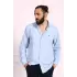 Erkek Regular Fit Yazlık Keten Gömlek Açık Mavi