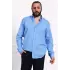 Erkek Regular Fit Yazlık Keten Gömlek Mavi