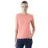 Kadın V Yaka Basic Pamuklu T-Shirt Toz Pembe