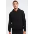 Kapüşonlu İçi Polarlı Regular Kalıp Erkek Sweatshirt Siyah