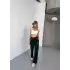 Osy Modal Yumuşak Dokulu Kumaş Nakış işlemeli Rahat Bol Paça Eşofman Pantalon - Siyah