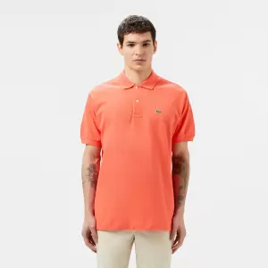Erkek Regular Fit Pamuklu Polo Yaka Tişört Turuncu