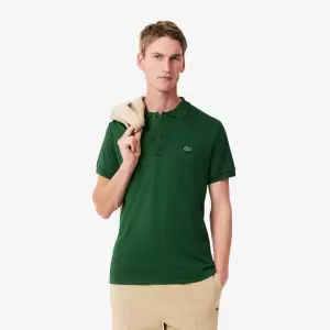 Erkek Regular Fit Pamuklu Polo Yaka Tişört Yeşil
