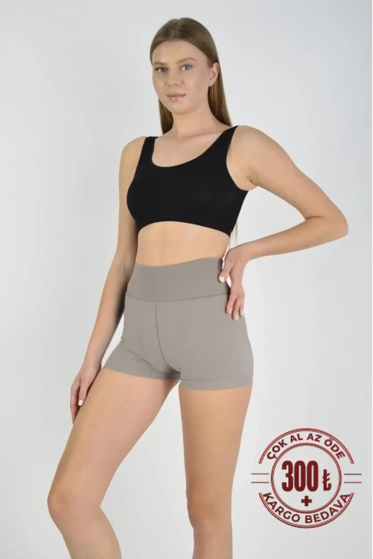 Kadın Sporcu Kısa Şort Boxer