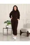 3 İplik Şardonlu Kapüşonlu Sweatshirt Eşofman Altı