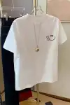 20/1 Penye Compack Gülücük Baskılı Oversize Bisiklet Yaka Kısa Kol Yazlık T-shirt - Beyaz