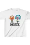 Çocuk Unisex Baskılı T-Shirt - Beyaz
