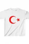 Çocuk Unisex Baskılı T-Shirt - Beyaz