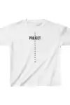 Çocuk Unisex Baskılı T-Shirt - Beyaz
