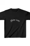 Çocuk Unisex Baskılı T-Shirt - Siyah