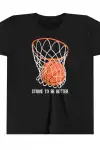Çocuk Unisex Baskılı T-Shirt - Siyah
