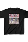 Çocuk Unisex Baskılı T-Shirt - Siyah