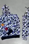 Unisex Pubg Bape x Shark Eşofman Takımı - Gri