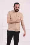 Erkek Regular Fit Pamuklu Polo Yaka Tişört Bej