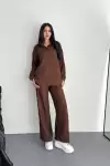 Gömlek Pantolon ikili Takım - Kahverengi