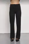 Kadın Siyah Palazzo Pantolon Oversize Kesim - Siyah