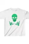 Unisex Çocuk Baskılı T-Shirt - Beyaz
