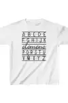 Unisex Çocuk Baskılı T-Shirt - Beyaz