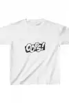 Unisex Çocuk Baskılı T-Shirt - Beyaz