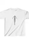 Unisex Çocuk Baskılı T-Shirt - Beyaz