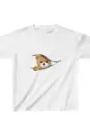 Unisex Çocuk Baskılı T-Shirt - Beyaz