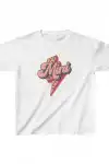 Unisex Çocuk Baskılı T-Shirt - Beyaz