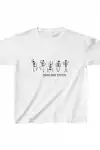 Unisex Çocuk Baskılı T-Shirt - Beyaz