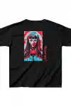 Unisex Çocuk Baskılı T-Shirt - Siyah