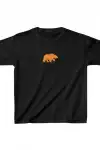 Unisex Çocuk Baskılı T-Shirt - Siyah