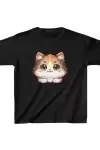Unisex Çocuk Baskılı T-Shirt - Siyah