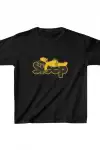 Unisex Çocuk Baskılı T-Shirt - Siyah