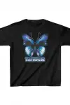 Unisex Çocuk Baskılı T-Shirt - Siyah