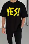 Unisex Nakış İşlemeli T-Shirt - Siyah