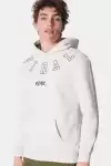 İçi Polarlı Kapüşonlu Erkek Sweat Krem