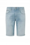 Pepe Jeans London Straight Fit Kot Şort - Buz Mavi - Straight