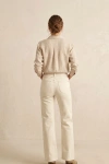 Kadın Geniş Paça Kot Pantolon - Beyaz