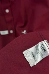 Erkek Premium %100 Linen (Keten) Regular Fit Yaka Düğmeli Gömlek - Bordo