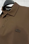 Erkek Premium %100 Cotton (Pamuk) Non-Iron Regular Fit Polo Tişört - Kahverengi