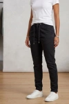 Kadın Beli Bağcıklı Kot Pantolon -Siyah