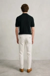 Erkek Premium %100 Linen (Keten) Regular Fit Bağcıklı Pantolon - Beyaz