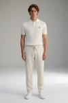 Erkek Premium %100 Linen (Keten) Regular Fit Bağcıklı Pantolon - Bej