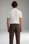 Erkek Premium %100 Linen (Keten) Regular Fit Bağcıklı Pantolon - Kahverengi