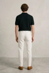 Erkek Premium %100 Linen (Keten) Regular Fit Bağcıklı Pantolon - Beyaz