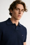 Erkek Premium %100 Cotton (Pamuk) Regular Fit Dokulu Triko Polo Tişört - Lacivert